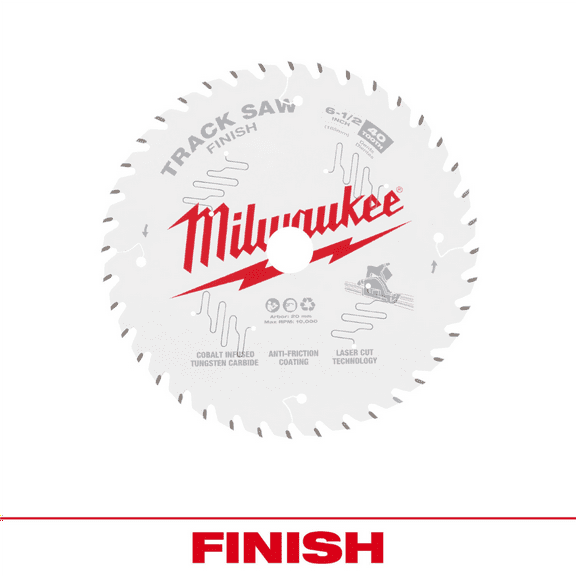 Milwaukee Tool 6-1/2 Inch 40T Finish Track Saw Blade