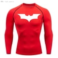 thumbnail image 1 of Camiseta de compresión Shemd de manga larga para hombre, protección solar, segunda capa, secado rápido, Fitness, deporte, Rashgarda, culturismo, 1 of 5