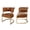 Brown, variant on Set of 2 Modern Dining Chairs, Grey PU Upholstered Iron Frame Accent Chairs for Dining Room