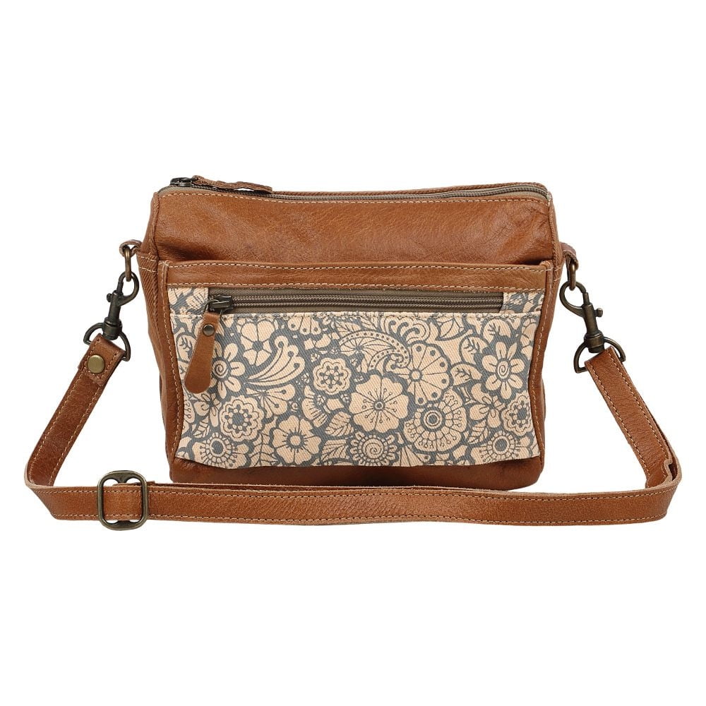 Myra Bag Myra Bag Peach n' Bleach Upcycled Canvas & Leather Crossbody