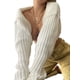 thumbnail image 4 of Txlixc Abrigo de suéter de punto ultracorto para mujer, ropa de versión suelta simple de estilo sexy Txlixc Moda, 4 of 10