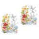 thumbnail image 2 of Removable Toilet Lid Sticker Modern Floral Design For Washroom Decor 30.00X25.00X0.20CM PVC Material 2 Sheets, 2 of 3