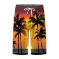 thumbnail image 4 of Sopiago Men Swim Trunks Quick Dry Beach Shorts Swimwear Bathing Suits Print Beach Trouser Shorts Casual Board Shorts for Men Gold,XL, 4 of 5