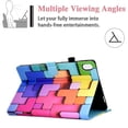 thumbnail image 3 of Allytech Case for Lenovo Tab P11 11" 2020(Model TB-J606F/TB-J606X), Flip Folio PU Leather Multi-Angle Viewing Stand Auto Sleep Wake Wallet Case with Pen Slot for Lenovo Tab P11 J606F, Rainbow Cube, 3 of 6