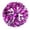 F, variante sur Fleurs Portatives de Cheerleading pour Événements et Fêtes, Design de Boucle à Double Doigt Léger - Clip Amovible, Accessoires Floraux Ronds Colorés pour Activités Sportives 2 Pcs