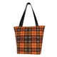 thumbnail image 1 of Disketp Halloween Tartan Plaid for Women’s Casual Shoulder Tote Bag Cross-body Handbags for Shopping, Travel and Daily Use, 1 of 6