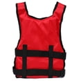 thumbnail image 1 of Chaleco salvavidas de flotabilidad ajustable impermeable seguridad en el agua para adultos niños rojo, 1 of 7
