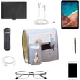 thumbnail image 4 of Gris: bolsillo para mesita de noche, bolsillo de almacenamiento para cama, bolsa colgante para sofá, organizador de almacenamiento para mesita de noche para teléfono, control remoto, diario, bolígraf, 4 of 5