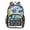 Light Blue Sport Print, variant on Large Clear PVC Backpack Heavy Duty See Through Backpack for Adults Work Travel, Light Blue Sport Print Printed 12L