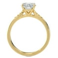 thumbnail image 3 of Pompeii Certified 2 1/2Ct Oval Solitaire Diamond Engagement Ring in 14k Gold Lab Grown, 3 of 8