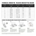 thumbnail image 5 of HISEA Men's Waterproof Rubber Rain Boots with Steel Shank Blue Size 9, 5 of 6
