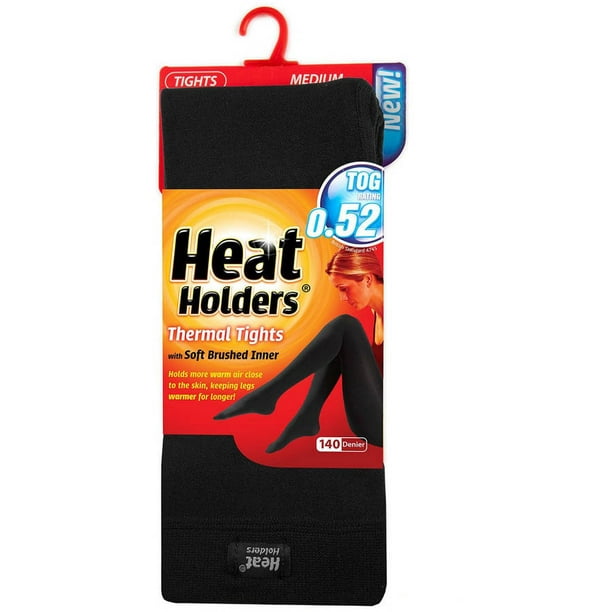 Grabber Heat Holders Women's Thermal Tights, Black - Walmart.com