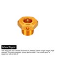 thumbnail image 4 of 17x4mm Aluminum RC Wheel Nut  Hex Wheel Drive Hubs for 1/8 RC Model Car TEAM C,4 Pack (Golden), 4 of 6