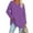 Purple, variant on OKBOP Velvet Tops For Women,Casual V-Neck Long Sleeve Solid Loose Shirt Red Blouses For Women Shirt Dress