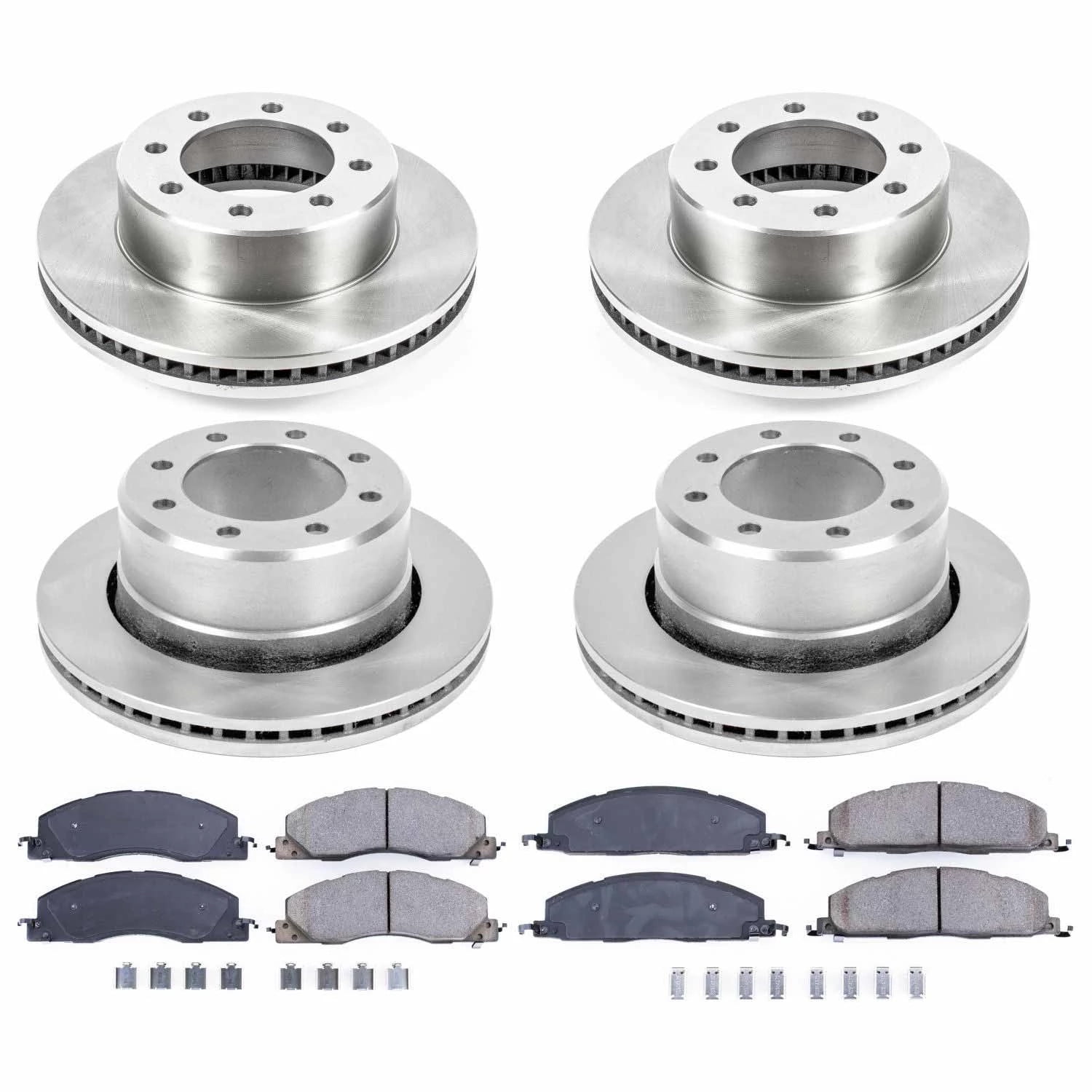 Power Stop Front and Rear Stock Replacement Brake Pad and Rotor Kit KOE5458