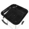 Expert Grill 17.5" Square Steel Charcoal Grill with Wheels, Black
