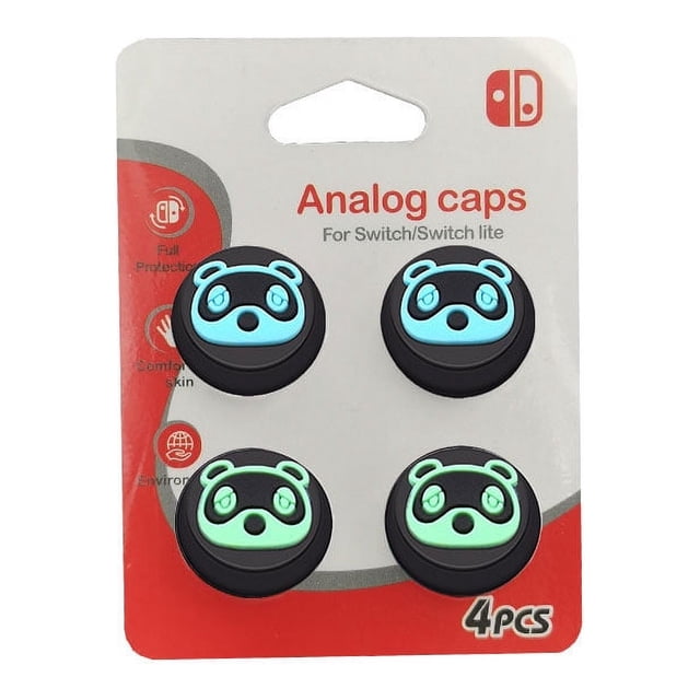 4 PCS Cute Thumb Grip Caps for Nintendo Switch / Lite / OLED, Joy-Stick Button Stick Cover Analog Ergonomic Cap for NS Controller Joy-Cons