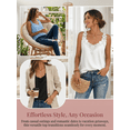 thumbnail image 7 of QSAWXQZ Women's Lace Tank Top V Neck Sleeveless Cut Hollow Out Solid Casual Fashion Top with for Summer Wear 2XL, 7 of 7