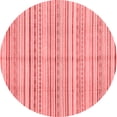 thumbnail image 1 of Ahgly Company Machine Washable Indoor Round Abstract Red Modern Area Rugs, 5' Round, 1 of 4