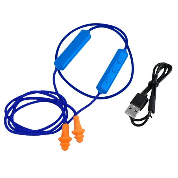 VOGUES Bluetooth Hearing Protection - 27 DB NRR Hearing Protection - OSHA Approved Noise-Isolating Wireless Earbuds With Mic & Controls - For Work Headphones & Everyday Use