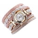 thumbnail image 5 of Reloj de pulsera de diamantes de imitación para mujer, reloj de pared, reloj de pulsera Marfil, 5 of 6