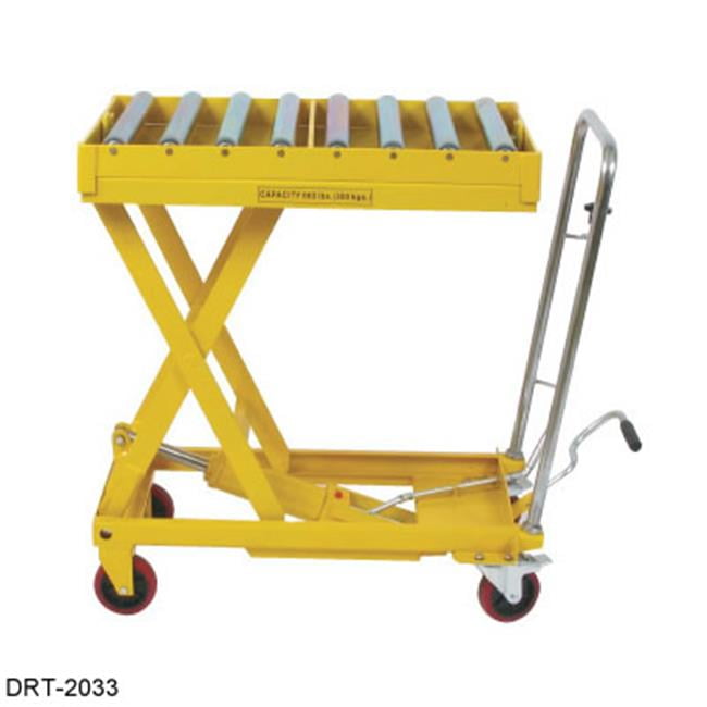 Wesco Industrial 273269 Scissor Lift Table With Roller Top