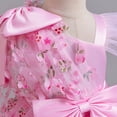 thumbnail image 6 of IDOPIP Toddler Girls Pageant Dress 3D Flower Tulle Tutu Dress Wedding Princess Birthday Party Prom Gown 9M-6Y, 6 of 9