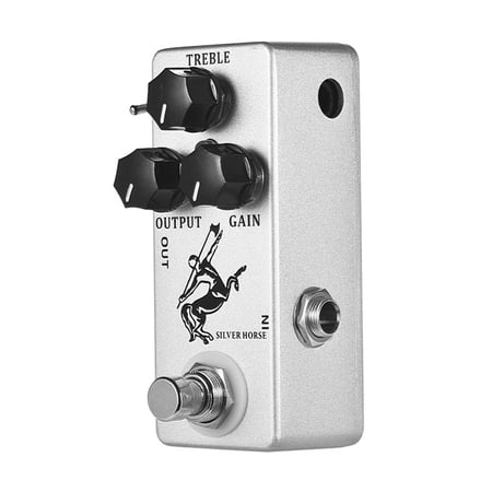 MOSKYAudio Silver Horse Overdrive Boost Guitar Effect Pedal Full Metal Shell True Bypass