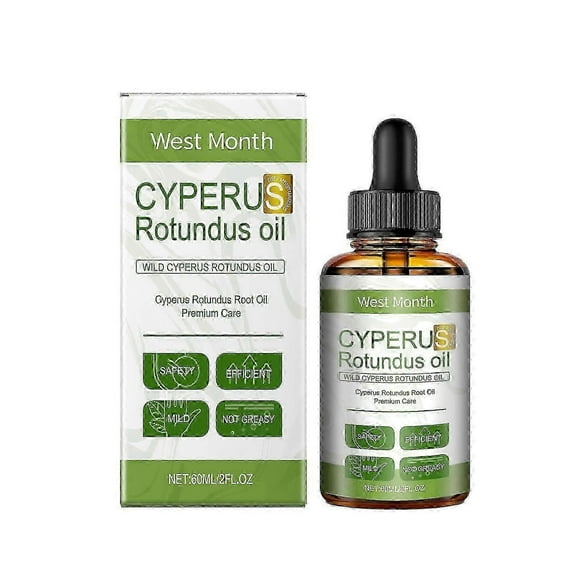 1-3x Cyperus Rotundus Oil for Hair Removal, Natural Cyprus Oil 60ml, Reduces Hair Growth, Soothes Skin, Ideal for Men & Women