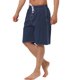 thumbnail image 5 of Pantalones cortos de verano para hombres INSPIRE CHIC para el Día del Padre, con cordón elástico en la cintura, sólidos, para la playa y la natación, 32 Azul oscuro, 5 of 6