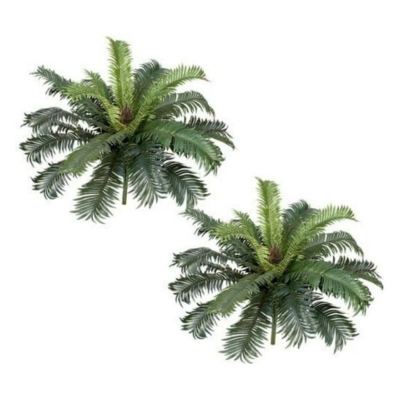25" Cycas Palm Artificial Tree Silk Plants, with No Pot, (Pack of 4)
