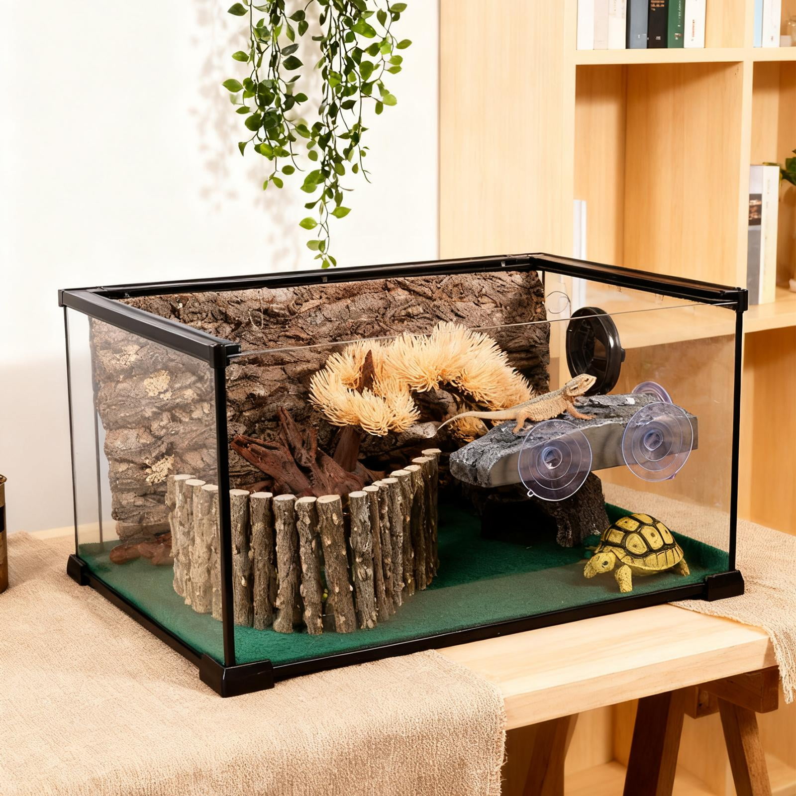 Turtle Basking Platform Tortoise Climbing Step Floating Dock Resin Material for Aquarium Reptile Amphibians Use