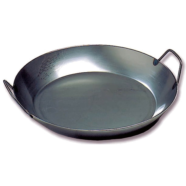 Matfer Bourgeat Black Steel Paella Pan, 17.75", 062053