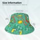 thumbnail image 3 of Fotbe Funny Animals in Jungle Sombrero Tipo Pescador con Estampado – Sombrero de Sol de Algodón de Moda para Playa, Golf, Pesca, 3 of 6