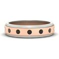 thumbnail image 2 of Mens Two Tone Bezel Diamond Wedding Band - Fascinating Diamonds, 2 of 59