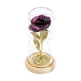 thumbnail image 1 of Koszal Flower LED Decor Romantic Rose Flower Exquisite Glass Cover LED Light Ornaments for Gift, 1 of 8