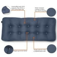 thumbnail image 3 of Classic Accessories Water-Resistant Indoor/Outdoor Bench Cushion, 48 x 18 x 5 Inch, Navy, 3 of 8
