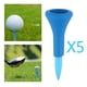 thumbnail image 3 of 5 uds. Tees de goma suave para Golf, alfombril casi irrompible, accesorios flexibles de plástico, de entrenamiento para práctica de rango, reg Azul DYNWAVEMX Titular de tee de golf, 3 of 8