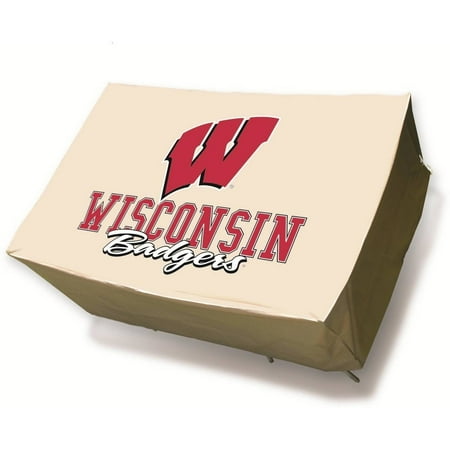 NCAA Mr. Bar-B-Q Rectangular Table Cover, University of Wisconsin Badgers