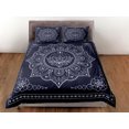 thumbnail image 3 of Mandala Azul Oscuro Funda Nórdica Boho Juego de cama Full, Queen, King, Dorm Bedding,, 3 of 4