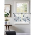 thumbnail image 3 of Blue Teal Dandelion Tier Curtains 24 Inch Length,Sheer Curtains for Bedroom Living Room Window Dragonfly Modern Art Watercolor Rod Pocket Drapes Kitchen Curtains Small Half Window 27.5"x24" 2 Panels, 3 of 6