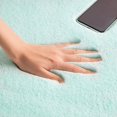 thumbnail image 4 of Soft Fluffy Faux Rabbit Fur Area Rugs, Indoor Decor Mat, 2 x 6 Feet, Turquoise, 1 Pack, 4 of 4