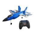 thumbnail image 1 of Avión RC de espuma, avión de control remoto, planeador RC portátil y ligero para aficionados Azul, 1 of 9