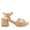 thumbnail image 2 of Alexis Bendel Ladies Natural Raffia/PU Sandals Size 6.5, 2 of 6