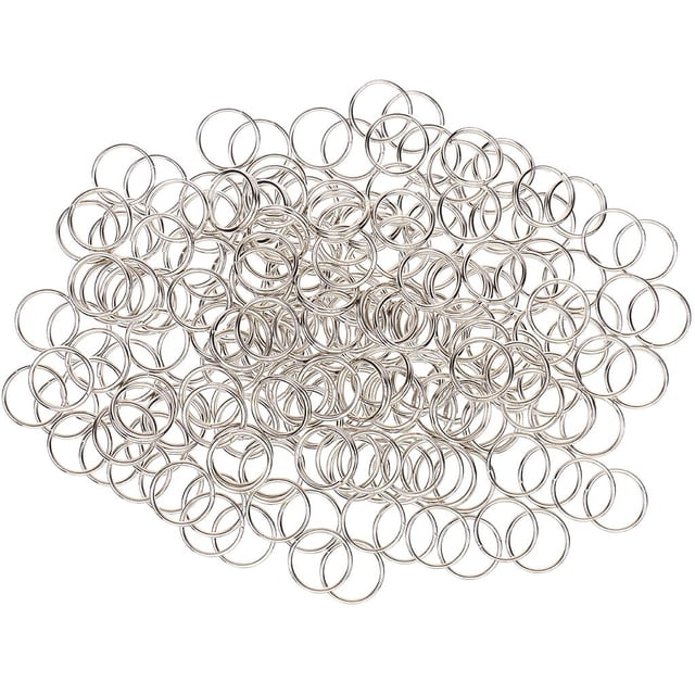2x 100 Uds., Niquelados, Llavero , Accesorios para Conector de Llavero