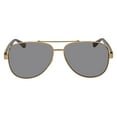thumbnail image 2 of Gucci Grey Aviator Men's Sunglasses GG0528S 006 63, 2 of 3