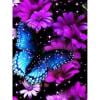 thumbnail image 1 of Cuadros Decorativos Cuadro de diamantes de imitación para decoración de pared, pintura de diamante redondo completo de mariposa azul DIY 5D Ehuebsd Nuevos Originales, 1 of 9