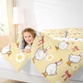 thumbnail image 3 of Manfei Kawaii Duck Twin Bedding Sets 7-Piece for Kids Girls Boys,Cute Animal Bowknot Bedding Comforter Set,Luxury Bedroom Decor, 3 of 7