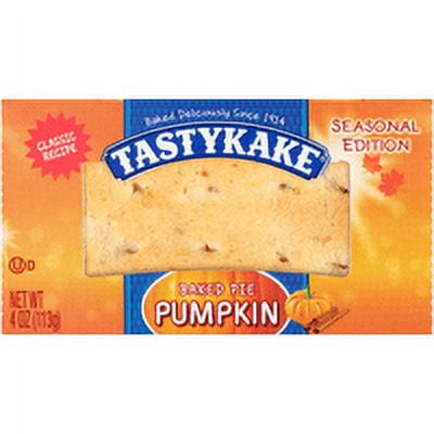 Tastykake Baked Pumpkin Pie, Soft Baked Pie Crust, Shelf-Stable, 4 oz