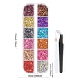 thumbnail image 2 of Rhinestones bedazzling kit, Variety Colors Flatback Resin Gems with Tweezer Pickup Pencil Storage Case for DIY Jewelry Making Crafts Supplies, 2 of 5
